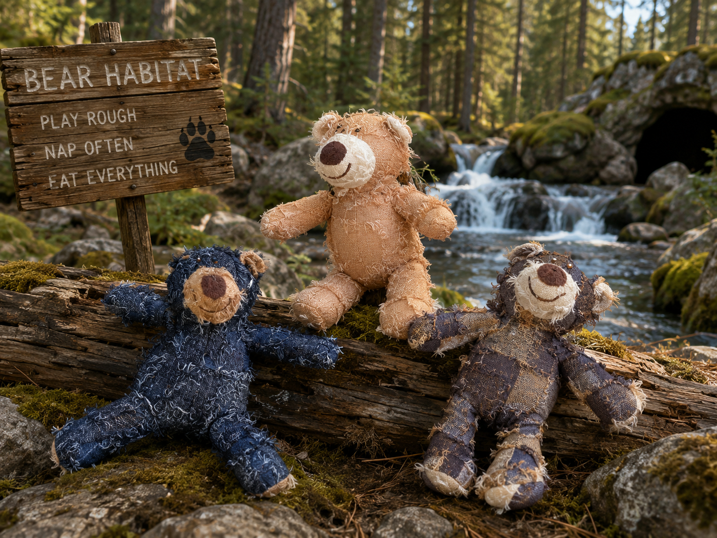 ๐ป Bearly Behavin' Plush Bear Dog Toy