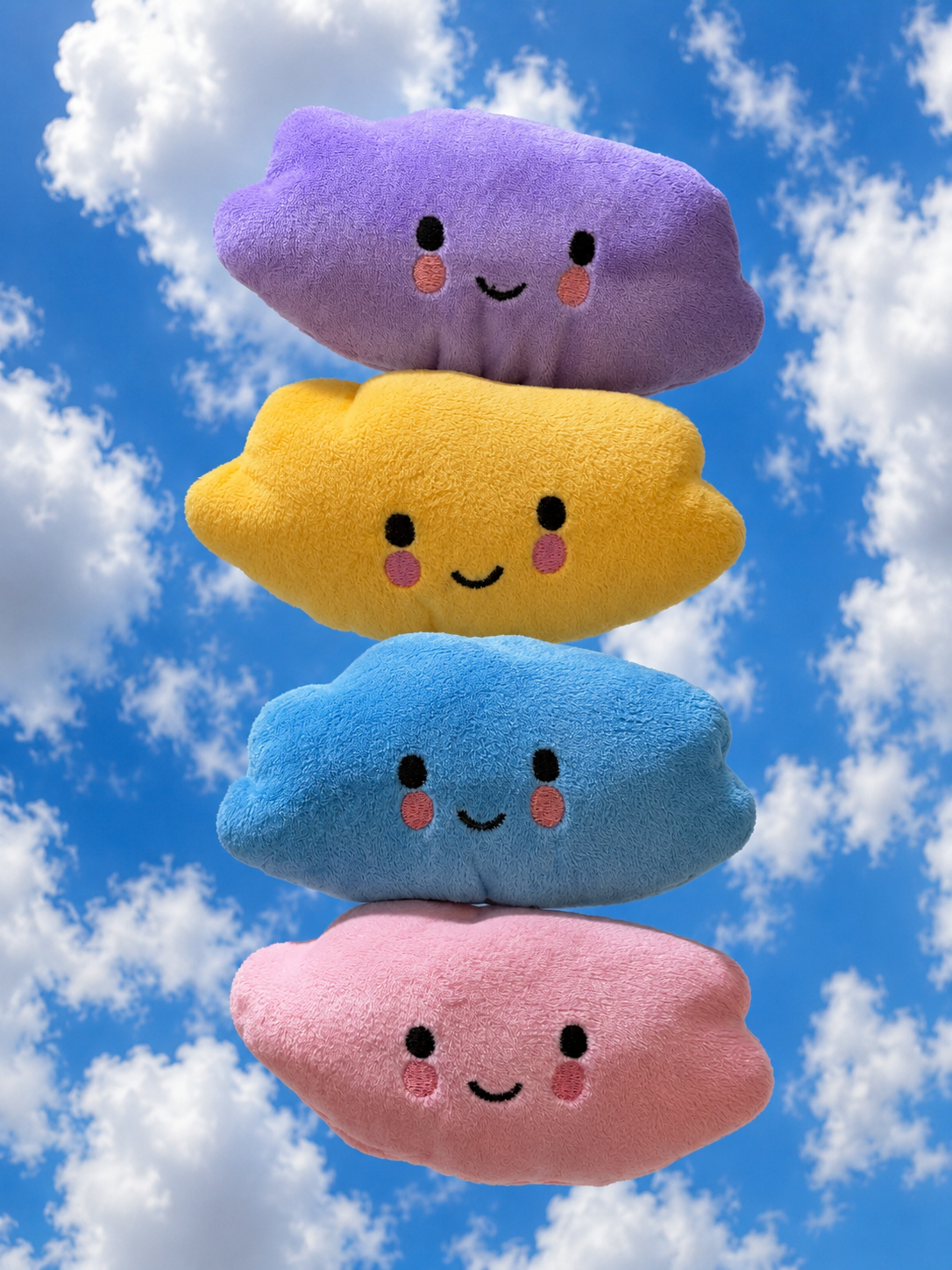 ☁️ Cloud Nine Squeaker Plush Dog Toy – Float Into Fun