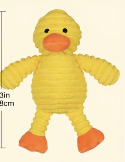 WTF (What The Fowl) Plush Duck Squeaky Dog Toy