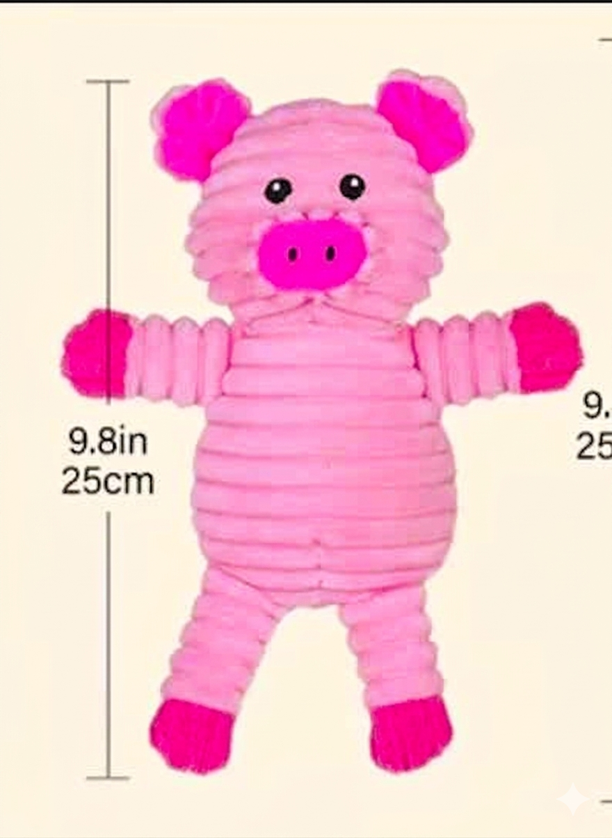 The Squealer Plush Pig Squeaky Dog Toy