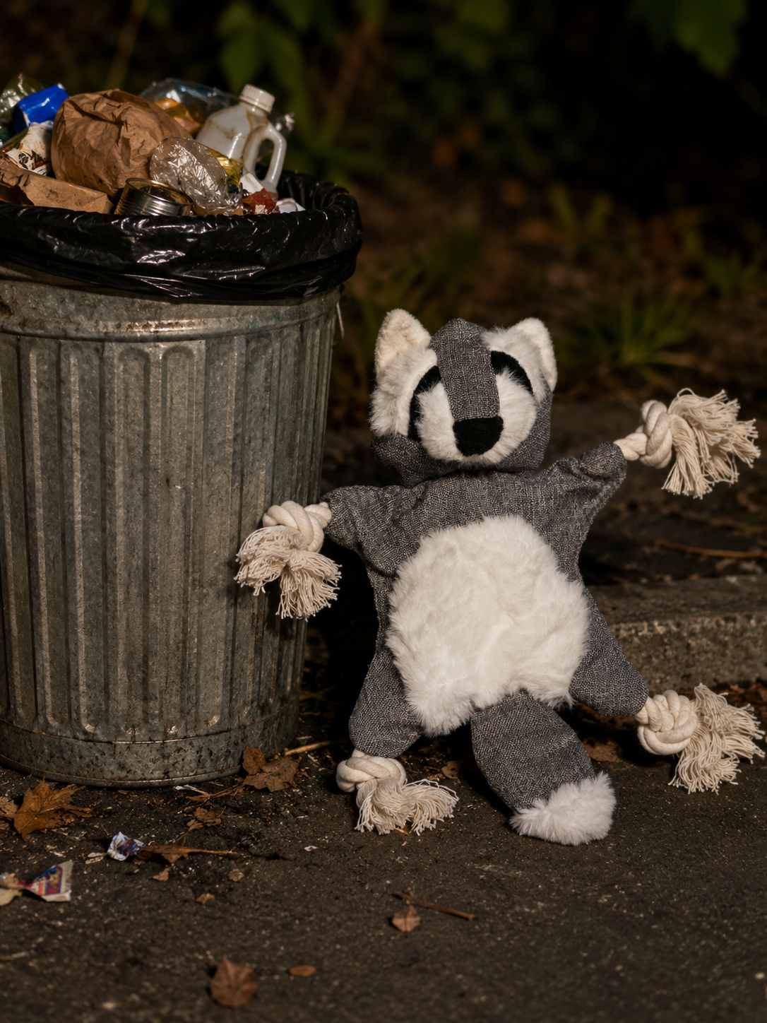 Trash Panda Trouble™ Rope Toy – Tough Raccoon for Dogs Who Love Chaos