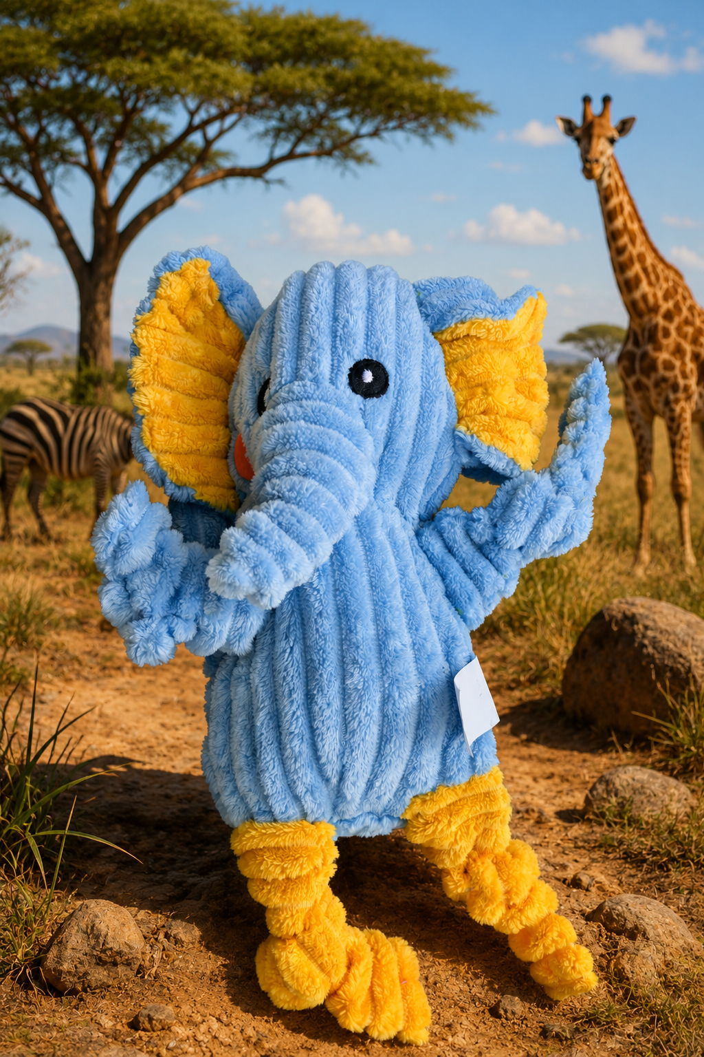 Chaotic Elephant Dog Toy – Plush Trouble Starter
