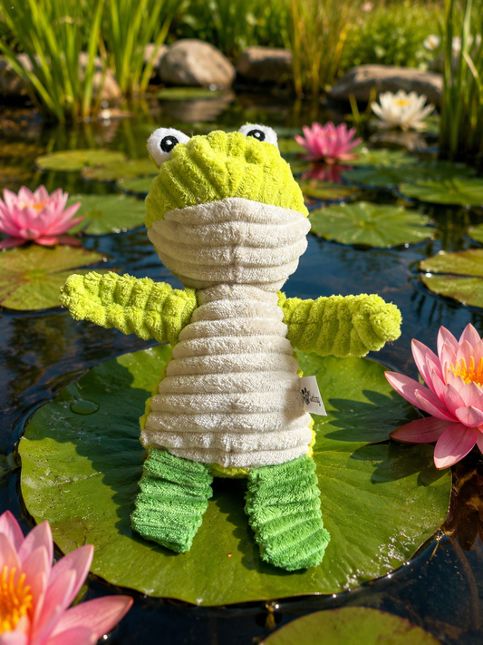 🐸 Leap Into Fun Plush Frog Dog Toy