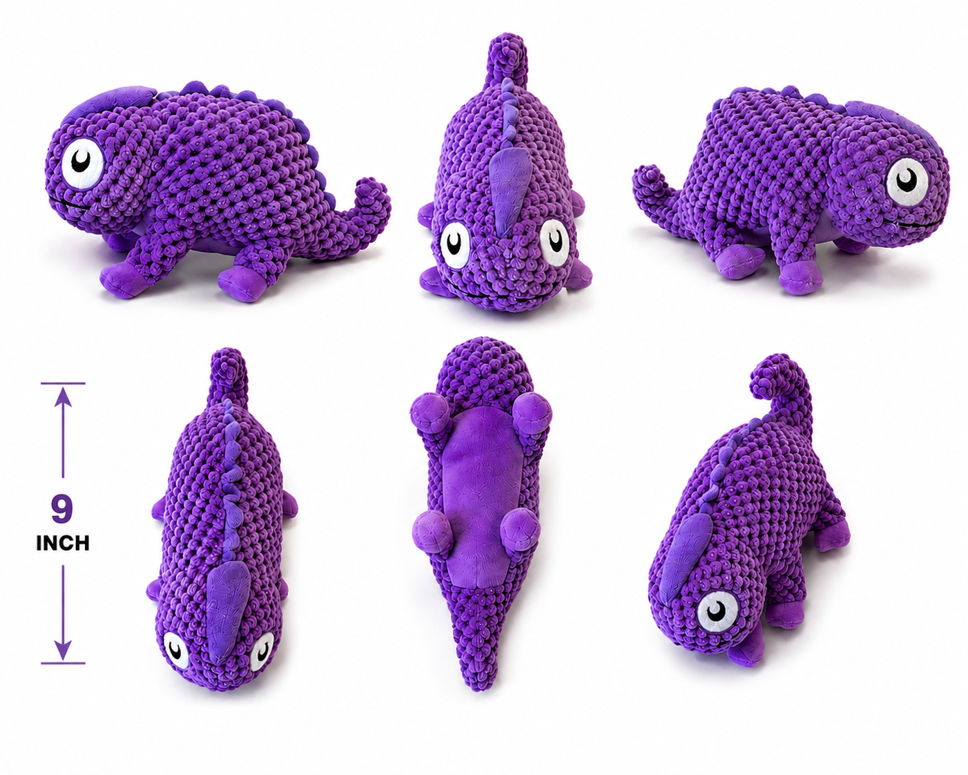 Side Eye Supreme: Sassy Chameleon Dog Toy