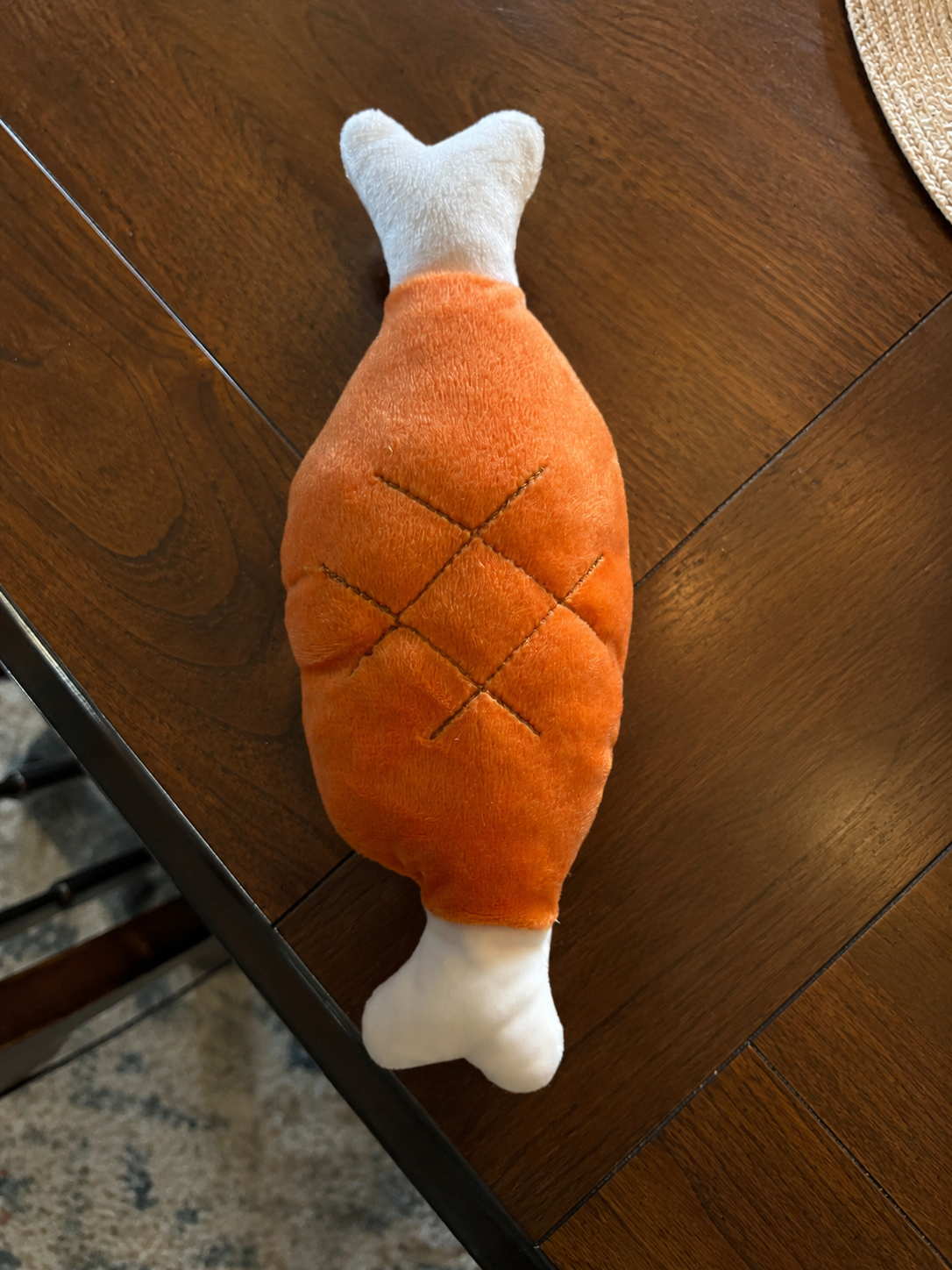🍗 Leg Day Champion Plush Drumstick Dog Toy