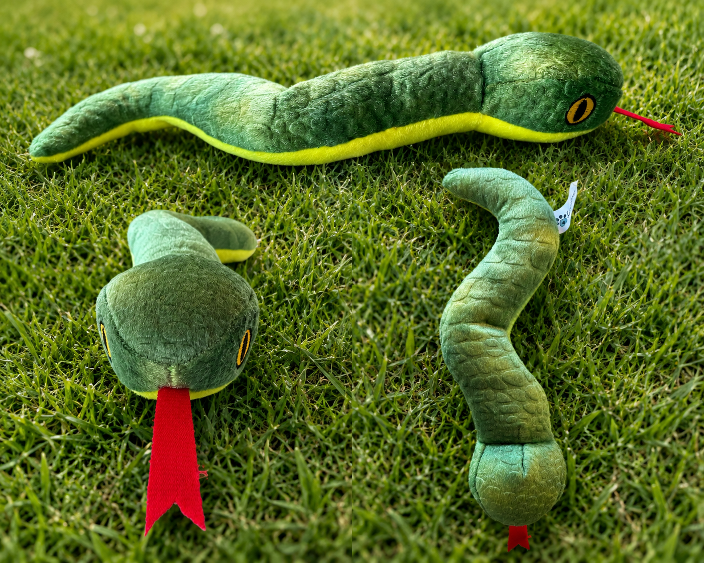 🐍 Hiss Happens Snake Plush Dog Toy