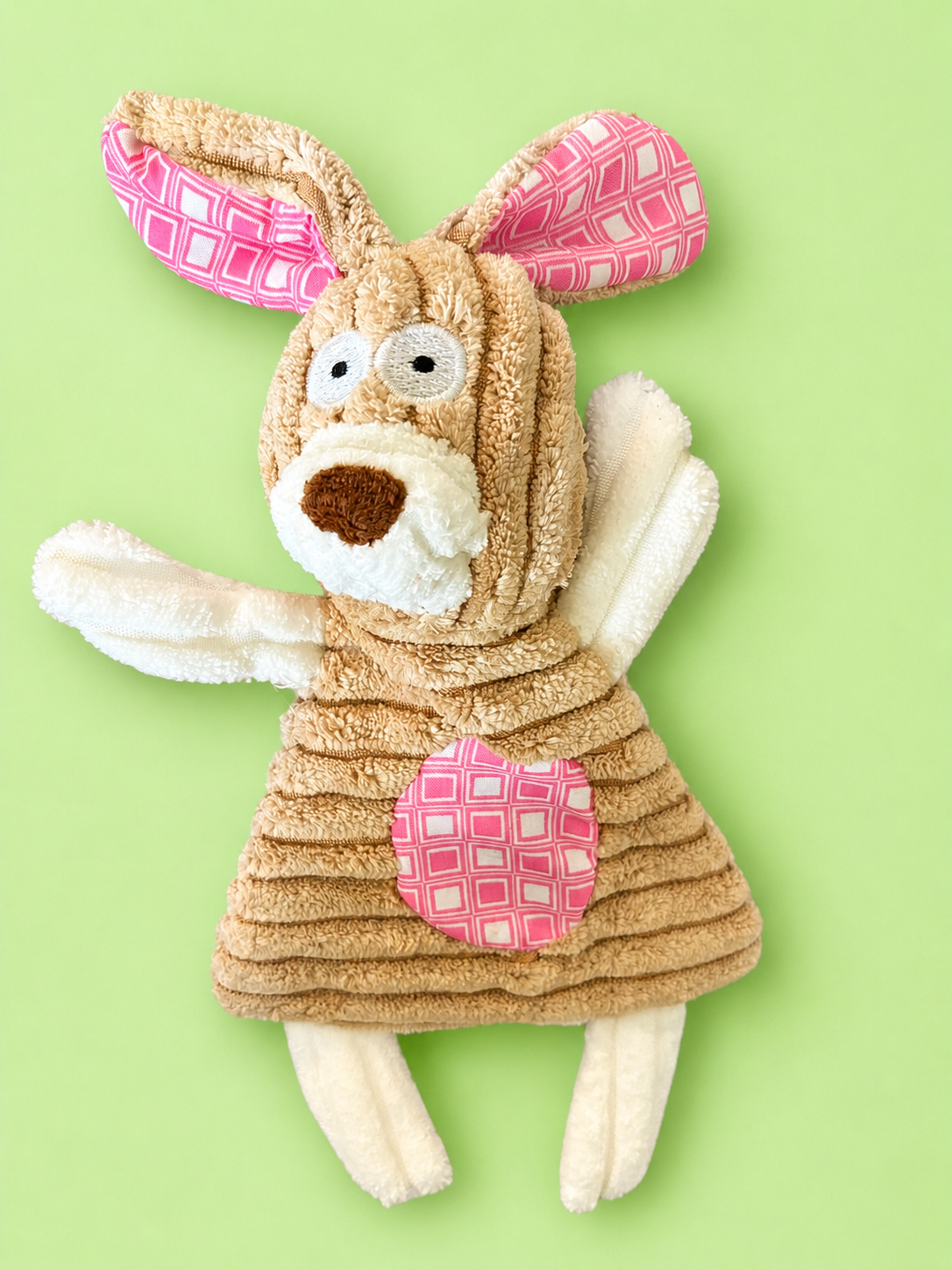 🐰 Hoppy Go Lucky Bunny Plush Dog Toy