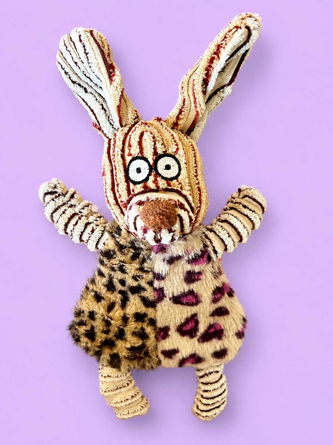 🐰 Wild Hare Chaos Crinkle Dog Toy