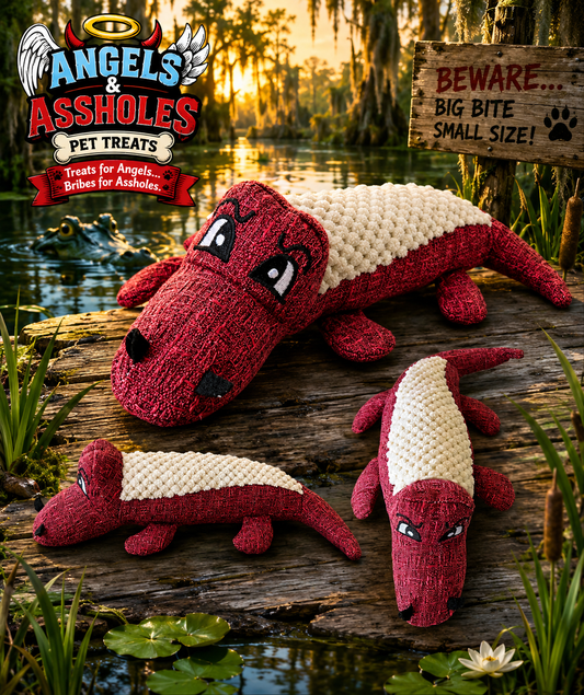 Bayou Bite Bandit Plush Dog Toy