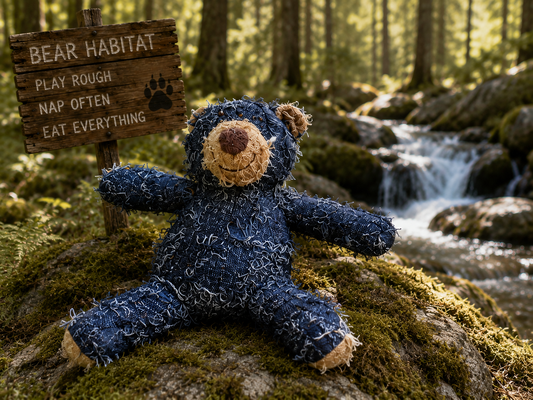 🐻 Bearly Behavin' Plush Bear Dog Toy