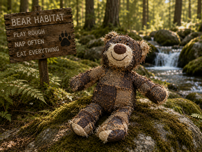 🐻 Bearly Behavin' Plush Bear Dog Toy