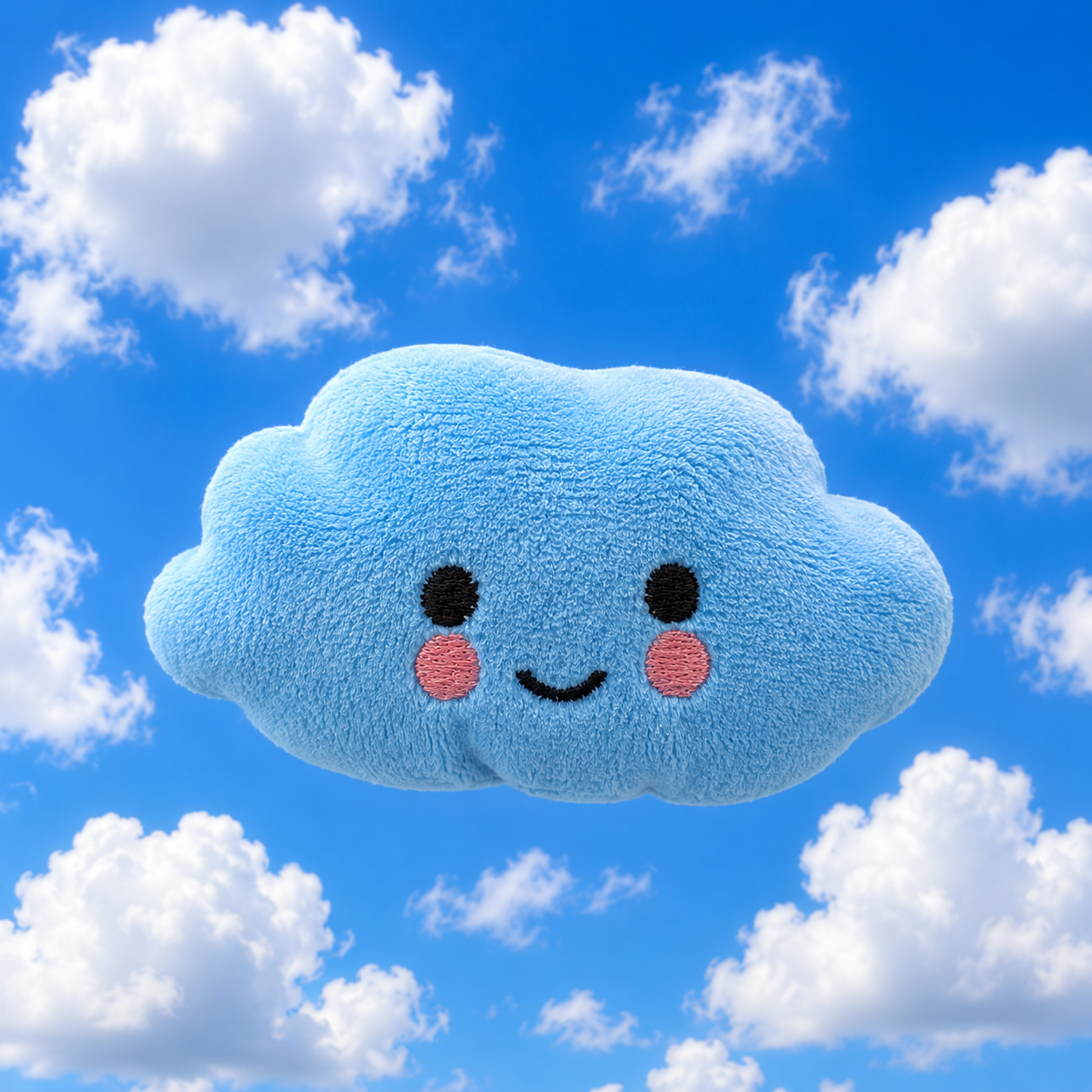 ☁️ Cloud Nine Squeaker Plush Dog Toy – Float Into Fun