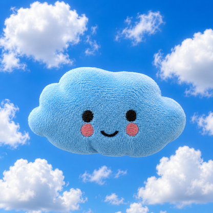 ☁️ Cloud Nine Squeaker Plush Dog Toy – Float Into Fun