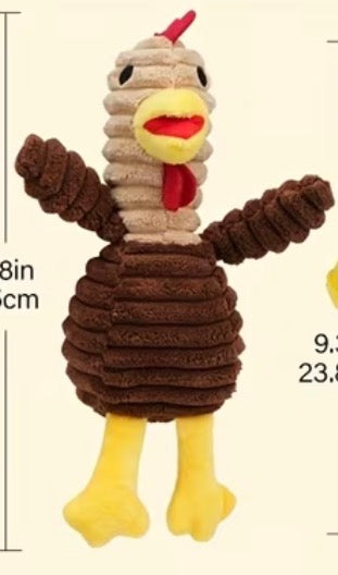 Cocky Mother Clucker Plush Chicken Dog Toy