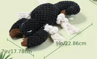 The Lobster Mobster - Squeaky Plush & Rope Ocean Dog Toy