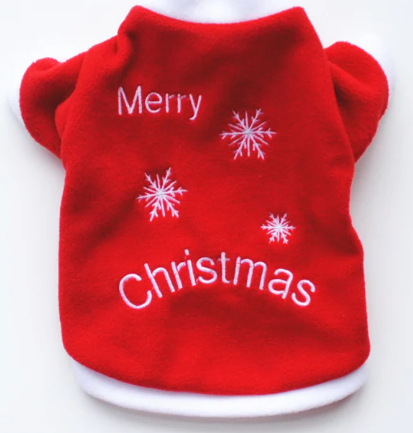 Merry Chaosmas Fleece - Funny Holiday Dog Sweater & Christmas Outfit