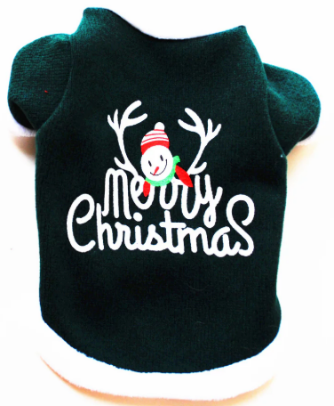 The Reindeer Reject Sweater - Funny Christmas Dog Fleece & Ugly Holiday Sweater