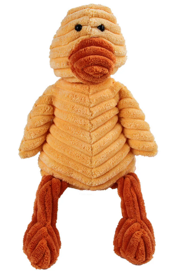 Sassy Quacker - Vibrant Squeaky Plush Duck Dog Toy