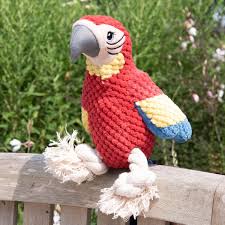 Squawk Dirty To Me Cotton Rope Squeak Dog Toy