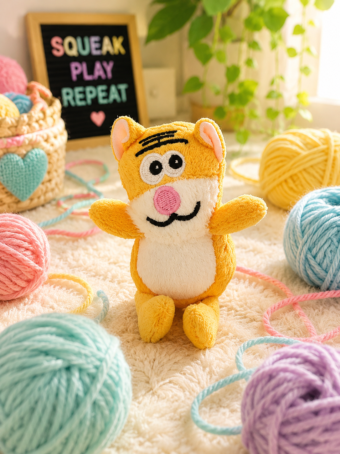 I Regret Nothin Plush Squeak Dog Toy for Mini, Toy & Small Dogs
